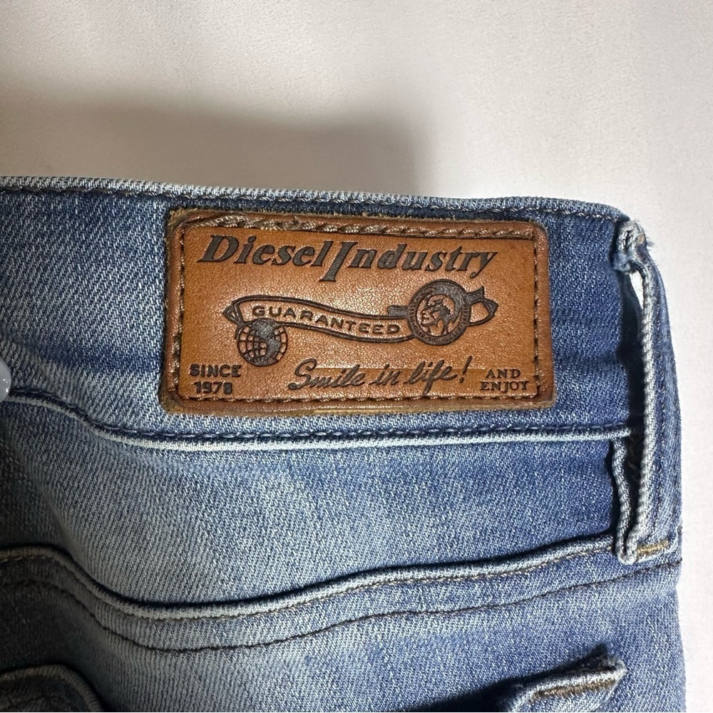 Diesel Grupee Blue Super Slim-Skinny Jeans Women’s W25 L32 Stretchy Low Waist - Picture 8 of 14